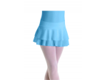 Tiered Crepe Dance Skirt (Girls) - Light Blue
